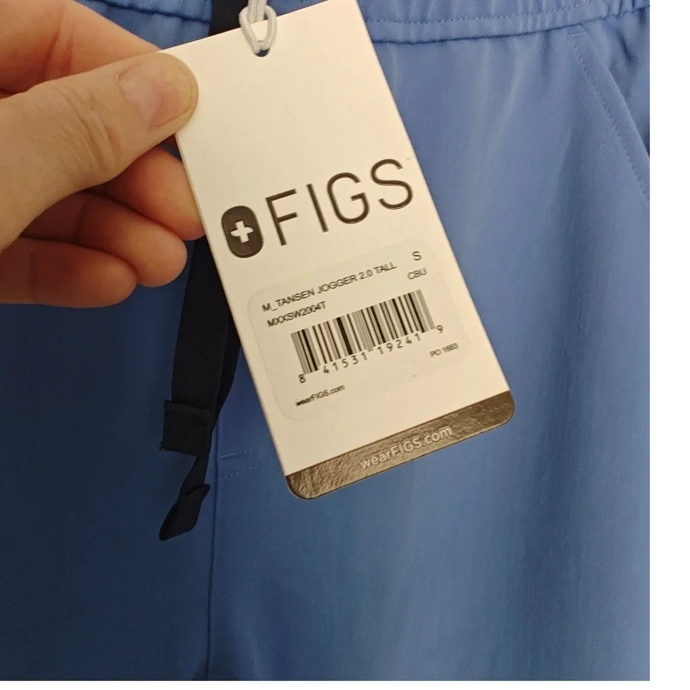 FIGS Tansen Jogger 2.0 Scrub Pants Celi Blue MXXSW2004T Small‎ Tall S T New